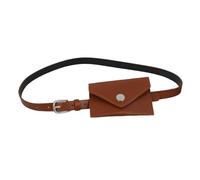 Verstellbare Gürteltasche aus PU-Leder, schmale Passform, geräumige Aufbewahrung, Outdoor-Aktivitäten, Taillenmieder, Karamellfarbe, Einheitsgröße, Mass Beauty