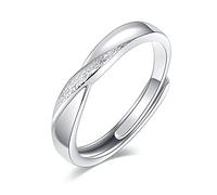 Verstellbare Offene Ringe Für Frauen,Verstellbarer Offener Damenring Romantischer Einfacher Ineinander Verschlungener Offener Ring Verstellbar Geeignet Für Bankett, Tanz, Party, Geburtstag, Valent