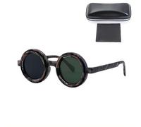 Verstellbare polarisierte Sonnenbrille, Retro, runde Fahrbrille, variabler ND-Filter, UV-Brillen, 9-Gang-Tönung für Roadtrip-Blendung, Schwarz3, Einheitsgröße