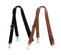Verstellbarer Dünner Schulterriemen Taschengurt Schultergurt 2 Stück Universal Ersatz Schultergurt Abnehmbarer Tragetaschen Geldbeutel Crossbody Taschen für UmhäNgetaschen Handtaschen Braun Schwarz