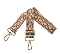 Verstellbarer Schultergurt für Taschen Damen Tragegurt, Taschengurte zum Wechseln, Taschengurt Breit 3.8cm mit Gold Karabiner, Schulterriemen für Schultertasche Handtaschen, Dunkelbraun, N25