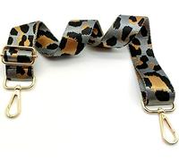 Verstellbarer Schultergurt für Taschen Grau, Taschengurte zum Wechseln, Taschengurt Breit mit Karabiner Gold, 80-130 cm Tragegurt Tasche für Damen Schultertaschen, Moderne Handtasche, 3.8cm, 15