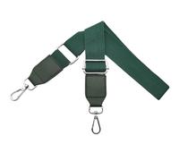 Verstellbarer Schultergurt für Taschen Taschengurte zum Wechseln Handtaschengurte Breit 3.8 cm mit Silber Karabiner Schulterriemen Leder für Umhängetasche Damen, Handtasche, Dunkelgrün, Q2-16
