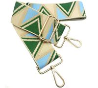 Verstellbarer Schultergurt Taschengurt Breit 5CM Grün-Khaki, Taschengurte Breit zum Wechseln mit Karabiner Gold, 80-130 cm Tragegurt Tasche für Damen Schulterriemen, Handtasche, 909