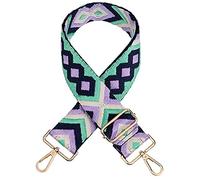 Verstellbarer Schultergurt Taschengurt Breit Schulterriemen Umhängegurt Herren Taschenriemen Damen Zubehör Tragegurt Längenverstellbarer für Schultertasche Tragetaschen und Handtaschen Grün&lila