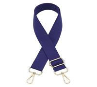 Verstellbarer Schultertaschengurt, farbige Damengurte for Umhängetaschen, Messenger-Schultertaschenzubehör, verstellbare, bestickte Gürtelgurte(Dark Blue)