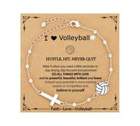 Verstellbares Kugel-Kruzifix-Armband mit klassischem Design,-6