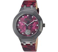 Versus by Versace VSP350117 Laguna City schwarz rot camo Leder Damen Uhr NEU