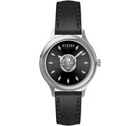 Versus by Versace VSP411019 Tokai silber schwarz Leder Damen Uhr NEU
