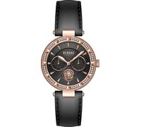 Versus by Versace VSPOS3621 Sertie N roségold schwarz Leder Damen Uhr NEU