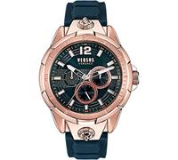 Versus Versace Runyon Herrenuhr mit Armband 44mm Rosegold/Blau Armband, Roségold/Blau, Sport