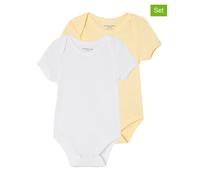 vertbaudet 2er-Set: Bodys in Weiß - Größe 62 | Baby Bodys