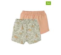 vertbaudet 2er-Set: Shorts in Orange - Größe 86 | Babyhosen