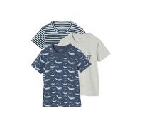 Vertbaudet 3er-Pack Jungen T-Shirts mit Walmotiv Aquamarine 140