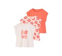 Vertbaudet 3er-Pack Mädchen T-Shirts Basic pudrig rosa 146/152