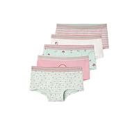 5er-Pack Mädchen Shortys rosa/aqua Gr. 92/98 von Vertbaudet