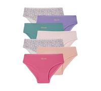Vertbaudet 7er-Pack Mädchen Slips mit goldenen Schriftzügen, Bio-Baumwolle Fuchsia 146/152