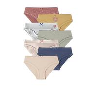 Vertbaudet 7er-Pack Mädchen Slips mit Herzen, Bio-Baumwolle rosa 86
