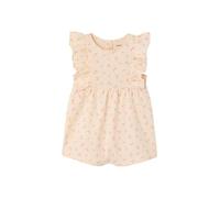 Vertbaudet Baby Kurzoverall mit Volantärmeln, Bio-Baumwolle BASIC wollweiß 62