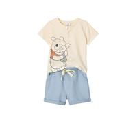 Vertbaudet Baby-Set: T-Shirt & Shorts WINNIE PUUH blau chambray 80