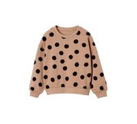 Bedrucktes Sweatshirt Mädchen taupe Gr. 146/152 von Vertbaudet