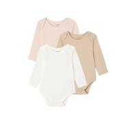 Vertbaudet Bio-Kollektion: 3er-Pack Baby Bodys aus Interlock & Pointelle-Jersey wollweiß 62