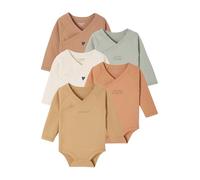5er-Pack Baby Wickelbodys Bio-Baumwolle BASIC hellgelb Gr. 71 von Vertbaudet