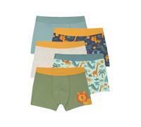 Vertbaudet Bio-Kollektion: 5er-Pack Jungen Stretch-Boxershorts Dschungel