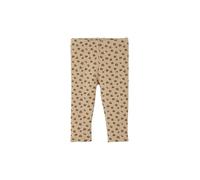 Vertbaudet Bio-Kollektion: Gemusterte Baby Leggings aus Rippjersey Taupe 104
