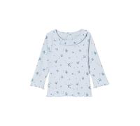 Vertbaudet Bio-Kollektion: Geripptes Baby Shirt mit Langen Ärmeln himmelblau 74