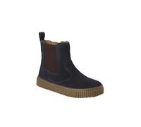 Vertbaudet Kinder Chelsea-Boots aus Leder mit Reißverschluss marine 32