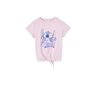 Vertbaudet Kinder T-Shirt mit Knoten und Schrift Disney LILO & Stitch Pulver lila 128