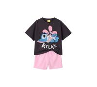 Vertbaudet Kurzer Schlafanzug Mädchen Disney LILO & Stitch anthrazit 116
