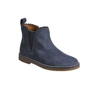 vertbaudet Leder-Chelsea-Boots in Blau - Größe 26 | Kinderstiefeletten