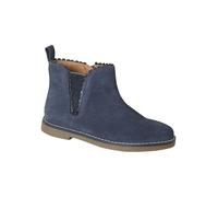 vertbaudet Leder-Chelsea-Boots in Blau - Größe 34 | Kinderstiefeletten