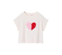 Vertbaudet M‰dchen T-Shirt mit Wendepailletten, Verschiedene Designs wollweiß 140