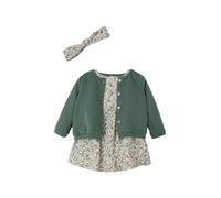 Vertbaudet Mädchen Baby-Set: Kleid, Strickjacke & Haarband