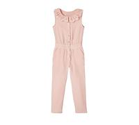 Vertbaudet Mädchen Jumpsuit aus Musselin, bestickter Kragen zartrosa 116
