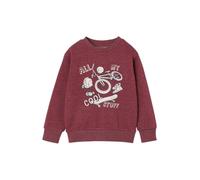 Sweatshirt mit Frontprint Jungen BASIC rot Gr. 152 von Vertbaudet