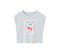 Vertbaudet T-Shirt Mädchen mit Schulterpolstern, Recyclingmaterial
