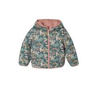 Vertbaudet Wende-Steppjacke Mädchen mit Recycling-Polyester, Übergangsjacke smaragdgrün 98/104