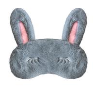 VerteLife Augenmaske für Schlafen, Niedliche Kaninchenohren Augenmaske Flaum Lustige Schlafmaske Kinder Herren Damen Augenbinde Schlafbrille für Reisen Nickerchen Party (Hasenohren,Graue)
