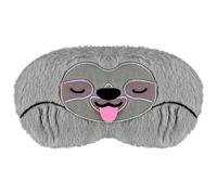 VerteLife Schlafmaske, Weiche Flusen Augenmaske Reisen Nickerchen Augenbinde Neuheit Cartoon Schlafen Augenmaske Augenabdeckung für Kinder Erwachsene Jungen und Mädchen (Faultier,Grau)