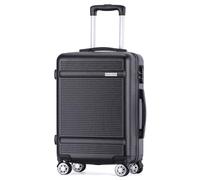VERTICAL STUDIO 20" Handgepäck Koffer, abschließbarer Hartschalen-Trolley. Reisegepäck, Bordgepäck (H×B×T): 54 cm × 38 cm × 21 cm, für Flugzeugreisen (Jönköping schwarz)