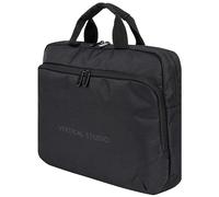 VERTICAL STUDIO Narvik Laptoptasche mit 15,6 Zoll, rundum Polsterung und Fronttasche. Maße 30 x 40 x 8 cm. Tragegriff und Befestigungsgurt für Rollkoffer (schwarz)
