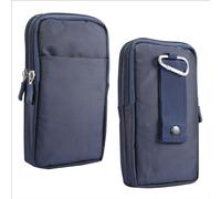 Vertikal Gürteltasche Herren Handy Blau, Kleine Handy Gürteltasche Herren, 6.9" Universal Handytasche Gürtel Clip Hüfttaschen Herren Bauchtasche Geldbörse Handy Halterung Telefon Tasche Handtaschen