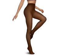 Vertvie Thermo Strumpfhose Damen Fleece Gefüttert | Termostrumpfhosen, Warme Winterstrumpfhose, Transparente Leggings mit Plüsch, Dicke, Hoch Taille
