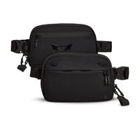 Vertx Bauchtasche für den täglichen Gebrauch + vielseitige Hüfttasche für Reisen, Outdoor-Aktivitäten, verstellbarer Gurt, leicht, mehrere Taschen, Schwarz - Einheitsgröße