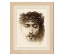 VERVACO Gezählter Kreuzstich Stickpackungen DIY Stickbilder Jesus Wanddekoration Handarbeit Set für Erwachsene Kreatives Handwerk ca. 19 x 24 cm Kreuzstichbilder Set Hausdeko