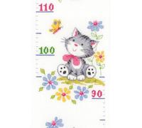 Vervaco Kreuzstich-Set Spielende Katzen – Gezählt, Handarbeits-Set für Erwachsene 18 x 70 cm